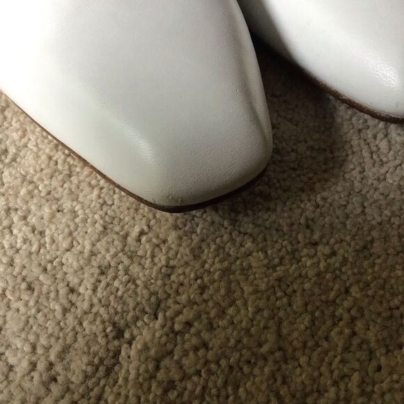 Maryam Nassir Zadeh White Mules Sleek Minimalist Design - Picture 8 of 12